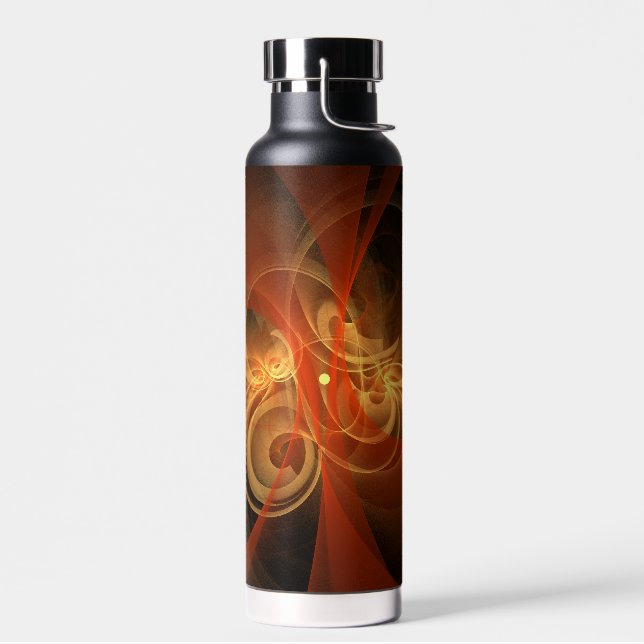 Morning Magic Abstract Art Water Bottle (Left)
