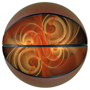 Morning Magic Modern Abstract Light Energy Art Basketball