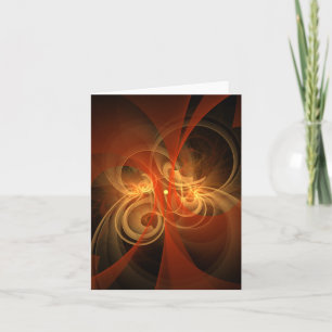 Morning Magic Modern Abstract Light Energy Art Card