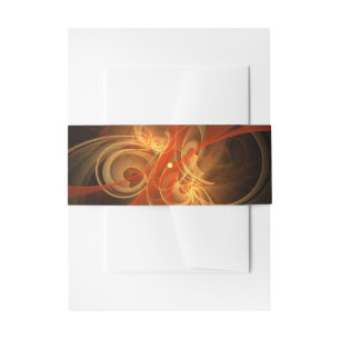 Morning Magic Modern Abstract Light Energy Art Invitation Belly Band