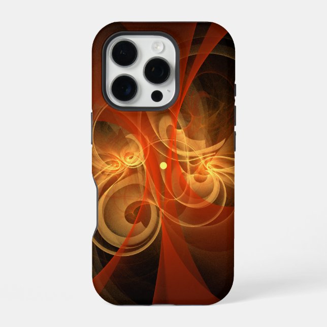 Morning Magic Modern Abstract Light Energy Art iPhone Case (Back)