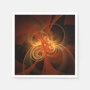 Morning Magic Modern Abstract Light Energy Art Napkin