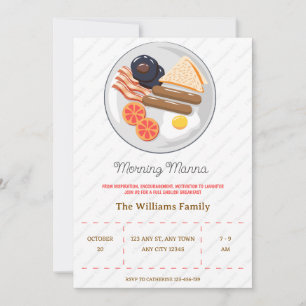 Morning Manna Fellowship Breakfast Invitation