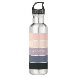 Morning Meadow Colorblock Personalised Name 710 Ml Water Bottle