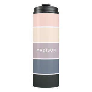 Morning Meadow Colorblock Personalised Name Thermal Tumbler