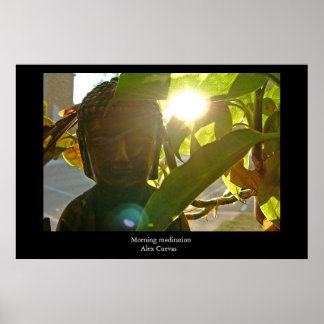 Morning meditation poster