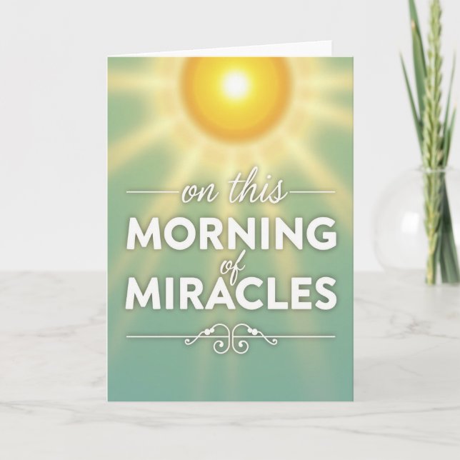 Morning Miracles Hopeful Glow Card (Front)