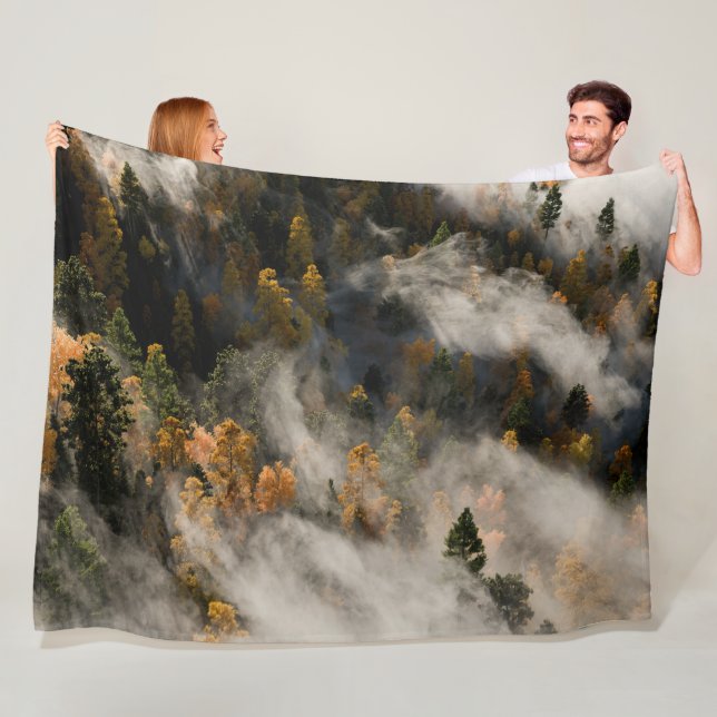 Morning Mist Fleece Blanket (In Situ)