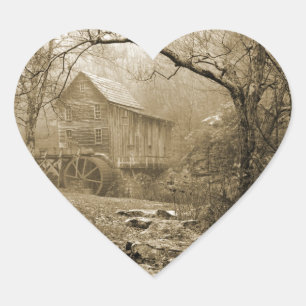 Morning Mist Heart Sticker