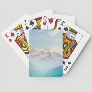 Morning Mist in an Alpine Valley Playing Cards