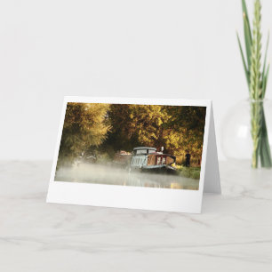 Morning Mist On The Grand Union Canal (4496) Card