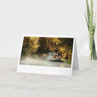 Morning Mist On The Grand Union Canal (4496) Card
