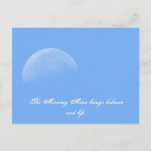 Morning Moon Postcard