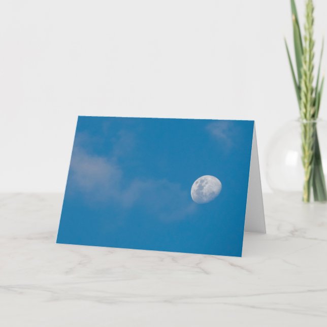 Morning Moon | Zambia, Africa Card (Front)
