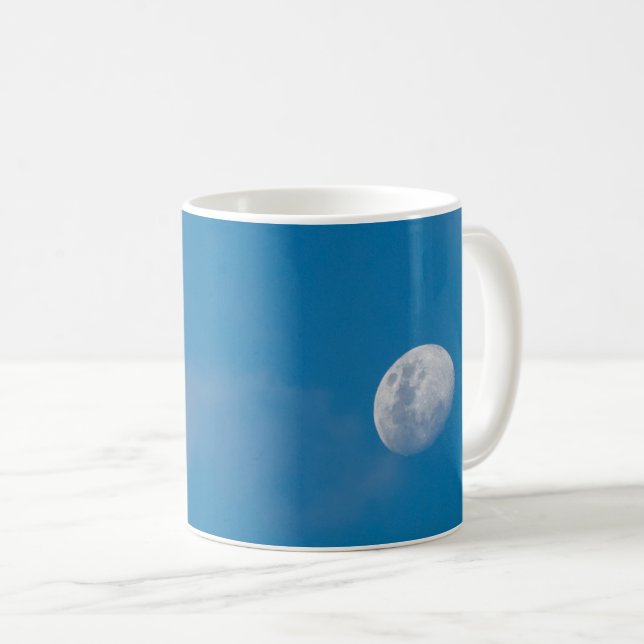 Morning Moon | Zambia, Africa Coffee Mug (Front Right)