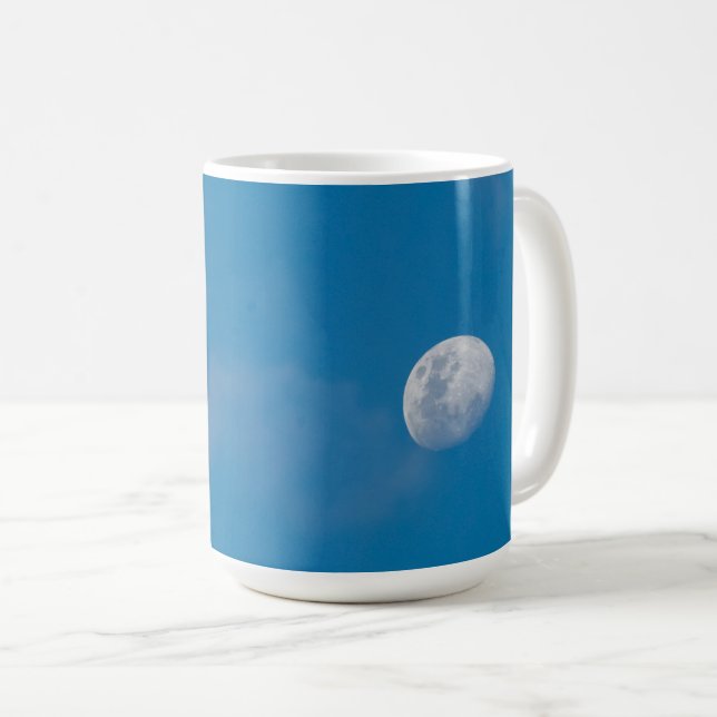 Morning Moon | Zambia, Africa Coffee Mug (Front Right)