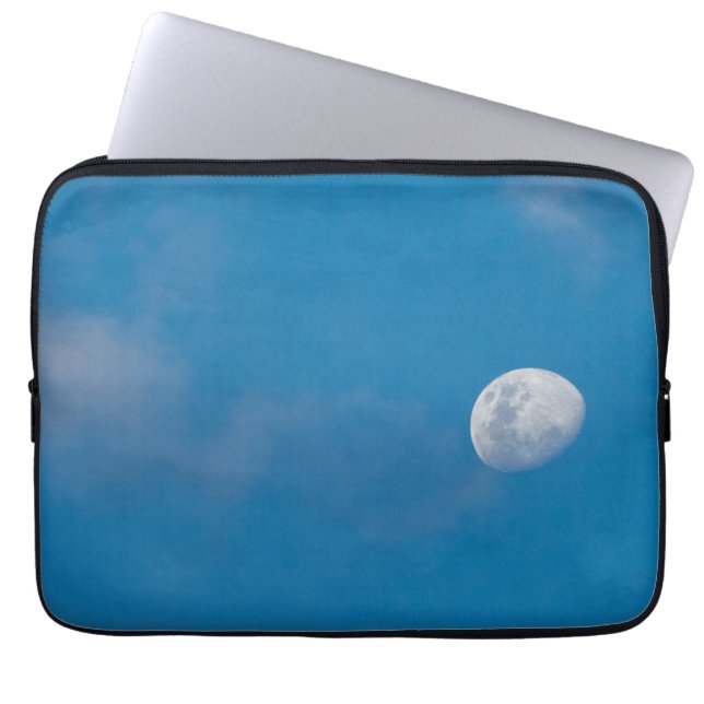 Morning Moon | Zambia, Africa Laptop Sleeve (Front)
