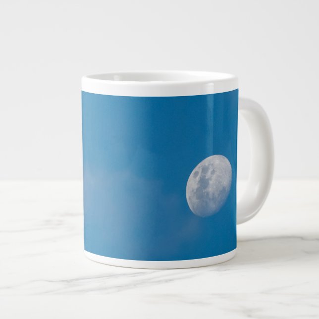 Morning Moon | Zambia, Africa Large Coffee Mug (Front Right)