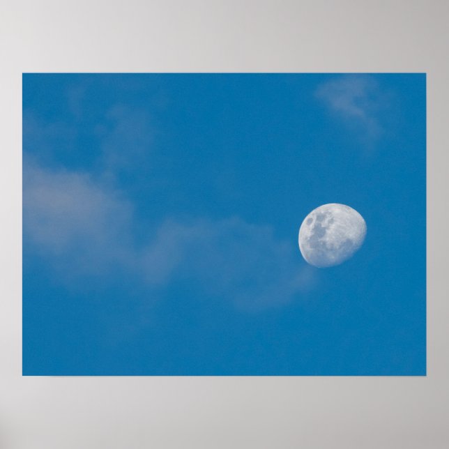 Morning Moon | Zambia, Africa Poster (Front)