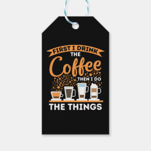 Morning Motivation Boost - Coffee Lover Mantra Gift Tags
