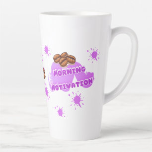 Morning Motivation Coffee Mug Cute Purple Coffee