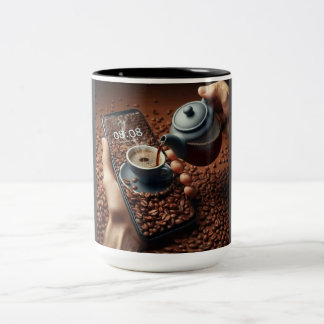 Morning Motivation"mug Two-Tone Coffee Mug