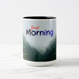 Morning Motivation White Mug   Coffee Quote Cup