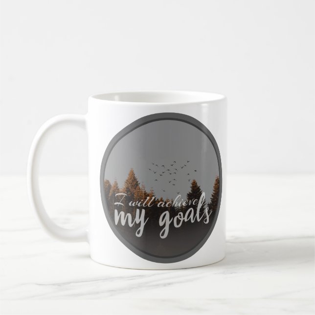morning motivational quotes for self love coffee mug (Left)