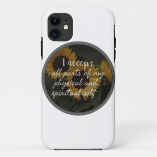 morning motivational sayings for self acceptance iPhone 11 case