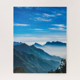 Morning Mountains Mist Landscape Jigsaw Puzzle