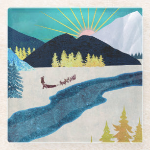 Morning Musher Glass Coaster
