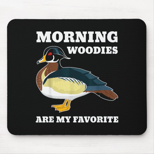 Morning My Favorite Duck Hunting Funny Hunter  Mouse Mat (Front)