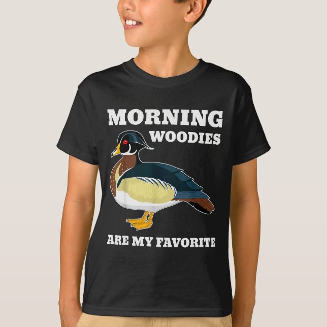 Morning My Favorite Duck Hunting Funny Hunter  T-Shirt (Front)
