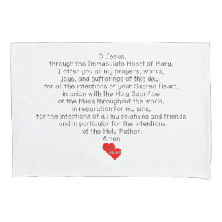 Morning Offering and Evening Prayer Pillowcase