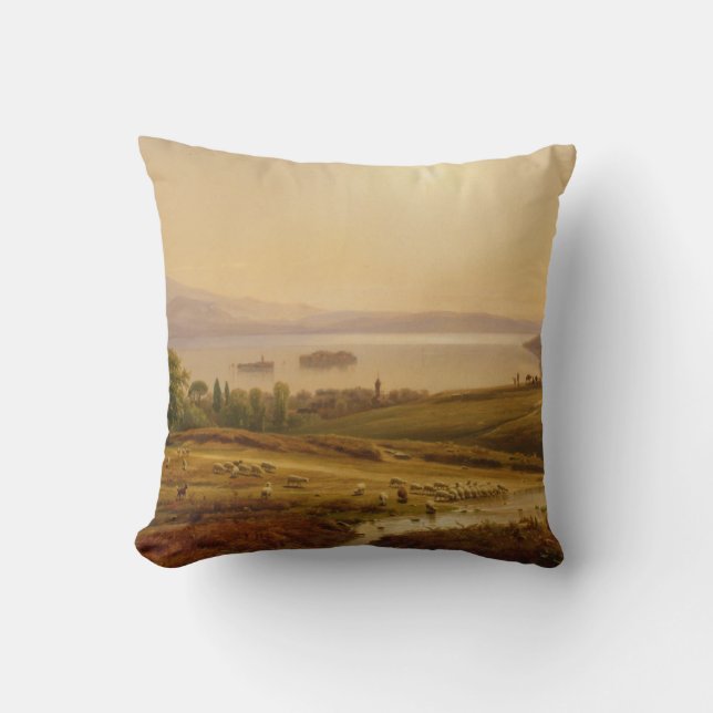 Morning on Lago Maggiore Cushion (Front)