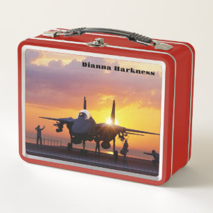 Morning on the Flight Deck Metal Lunch Box