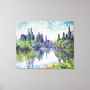 Morning on the Seine, by Claude Monet Canvas Print