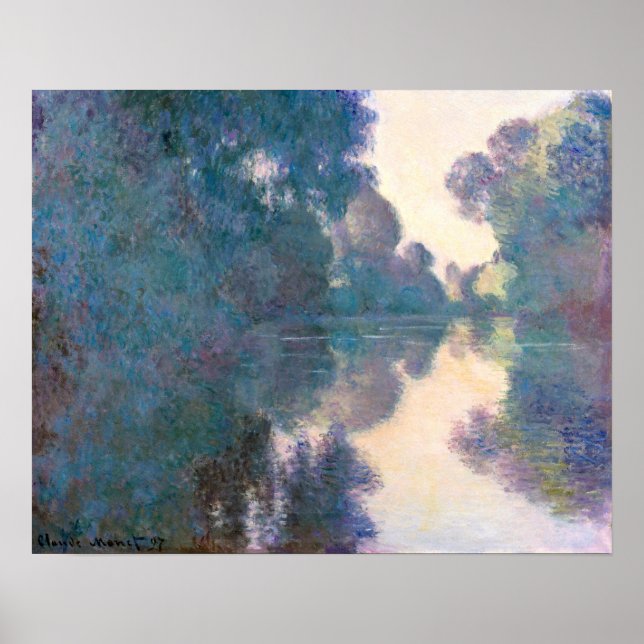 Morning on the Seine near Giverny (1897) Poster (Front)