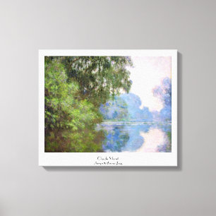 Morning on the Seine near Giverny Claude Monet Canvas Print