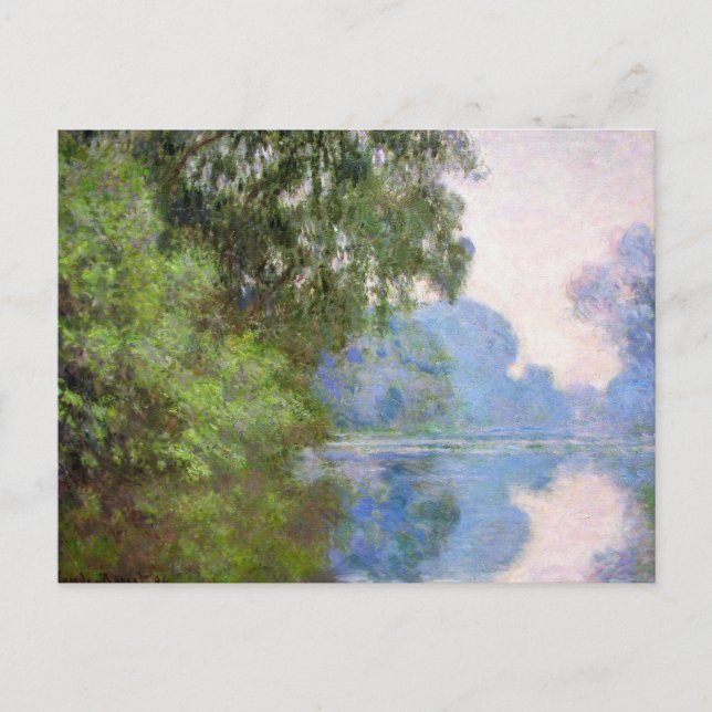 Morning on the Seine near Giverny Claude Monet Postcard (Front)