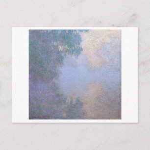 "MORNING ON THE SEINE NEAR GIVERNY" CLAUDE MONET POSTCARD