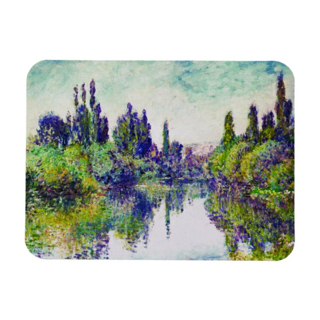 Morning on the Seine, near Vetheuil Claude Monet Magnet (Horizontal)