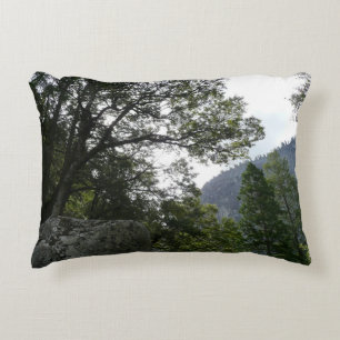 Morning on the Trail to Vernal Falls in Yosemite Decorative Cushion