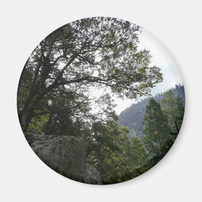 Morning on the Trail to Vernal Falls in Yosemite Magnet (Front)