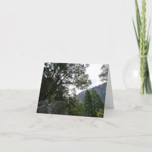 Morning on the Trail to Vernal Falls in Yosemite Note Card