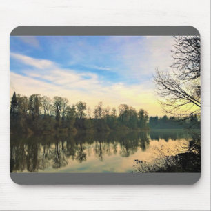 Morning on the Willamette River, OR Mouse Mat