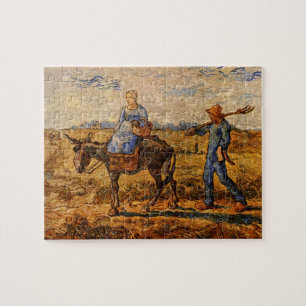 Morning, Peasant Couple by Vincent van Gogh Jigsaw Puzzle