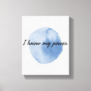 morning positive affirmations for hard workers canvas print