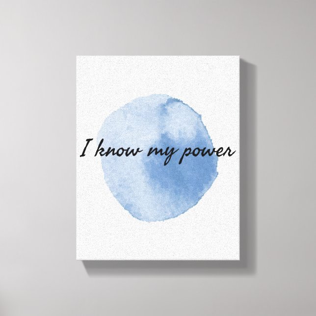 morning positive affirmations for hard workers canvas print (Front)