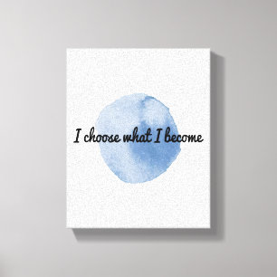 morning positive affirmations for working hard canvas print
